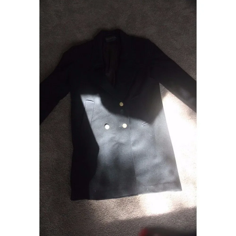 David Benjamin Collection Wool Women Size‎ 6 Jacket Coat Vintage Uruguay Black